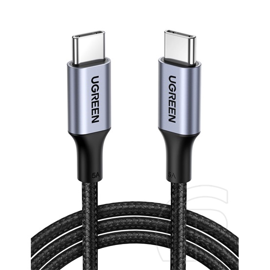 Ugreen adatkábel (2.0 USB-C (M) - USB-C (M), PD, 100W, 5A, 2m) fekete