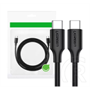 Ugreen adatkábel (2.0 USB-C (M) - USB-C (M), PD, 60W, 3A, 1m) fekete
