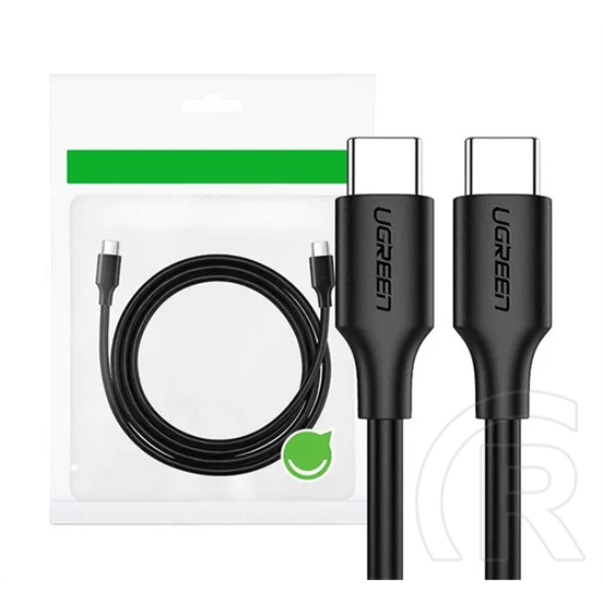Ugreen adatkábel (2.0 USB-C (M) - USB-C (M), PD, 60W, 3A, 1m) fekete