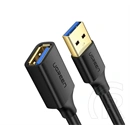 Ugreen adatkábel hosszabbító (USB 3.0 - USB 3.0, 300 cm, fekete, prémium minőség)