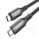 Ugreen adatkábel hosszabbító (type-c - type-c, 300cm, cipőfűző) fekete