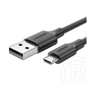 Ugreen adatkábel (usb - microusb, 2.4a, gyorstöltő, 200cm) fekete