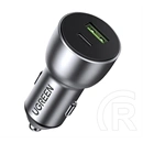 Ugreen cd213 autós töltő usb+type-c aljzat (36w, pd gyorstöltő 4.0) sötétszürke