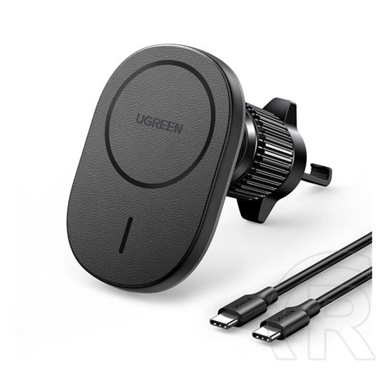Ugreen cd345 autós tartó (szellőzőre, 360°, 15w, wireless, magsafe, pd gyorstöltő) fekete