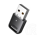 Ugreen cm591 bluetooth adapter (usb, v5.3, led jelzés) fekete
