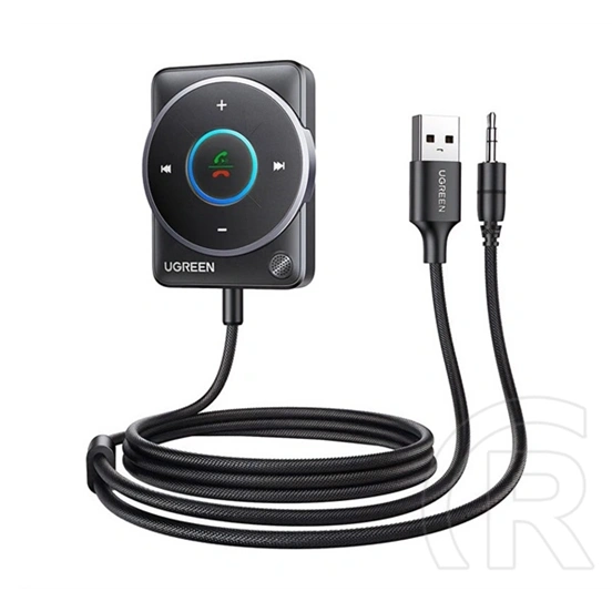 Ugreen cm723 bluetooth adapter (mikrofon, v5.0 + usb / 3.5mm jack kábel) fekete