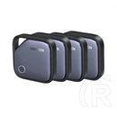 Ugreen cm916 bluetooth nyomkövető 4db (kulcstartóra, valós idejű nyomkövetés, android/ios kompatibilis) sötétszürke