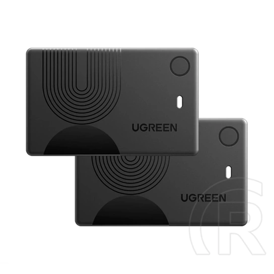 Ugreen cm920 bt nyomkövető 2db (kártya, kulcstartóra, valós idejű nyomkövetés, ip68, ios kompatibilis) fekete