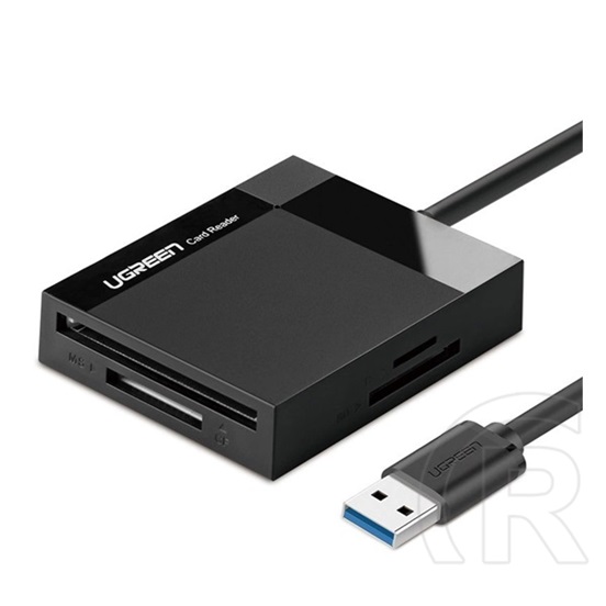 Ugreen cr125 kártyaolvasó (usb 3.0 - sd/microsd/cf/ms, 50cm) fekete