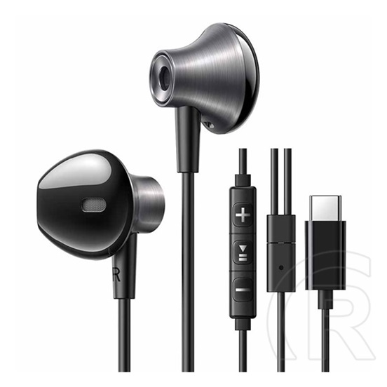 Ugreen ep106 fülhallgató sztereo (type-c, mikrofon, felvevő gomb) fekete