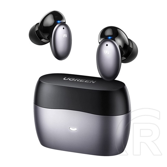 Ugreen hitune x6 bluetooth fülhallgató sztereo (v5.1, tws, mikrofon, aktív zajszűrő, ipx5 vizálló + töltőtok) szürke