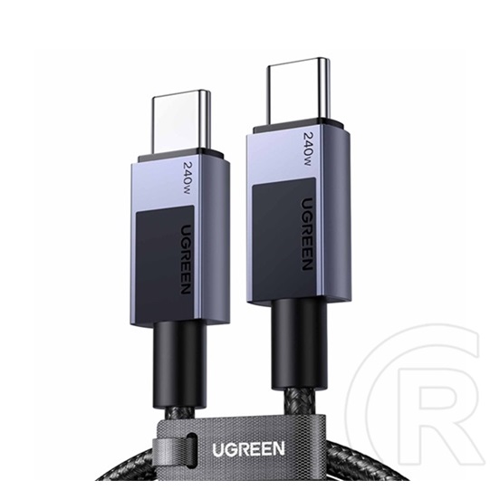 Ugreen l513 adatkábel (type-c - type-c, 240w, pd gyorstöltő 3.1, 100cm) sötétszürke