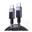 Ugreen l513 adatkábel (type-c - type-c, 240w, pd gyorstöltő 4.0, cipőfűző, 200cm) sötétszürke