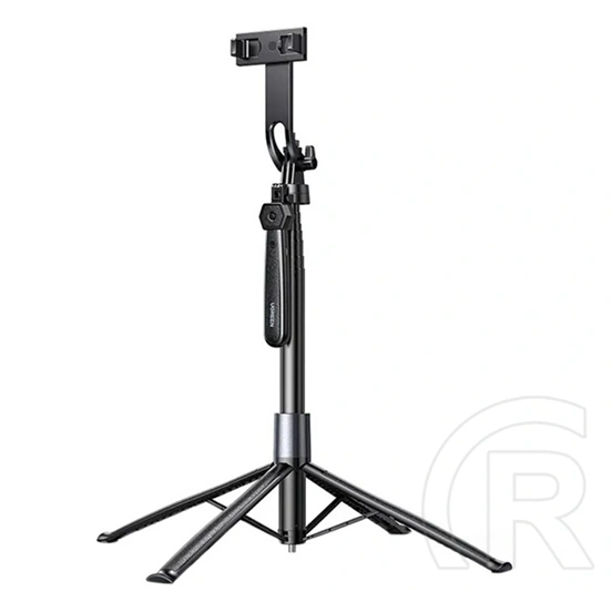 Ugreen p849 szelfibot (univerzális, 360°, tripod állvány, állítható, bluetooth távkioldó, 39cm) fekete