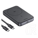 Ugreen pb761 vésztöltő type-c aljzat (10000mah, 30w, gyorstöltő, wireless, magsafe, qi2) fekete