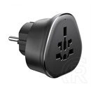 Ugreen s500 utazó töltő (10a, eu2 pin - eu, uk, us földelt) fekete