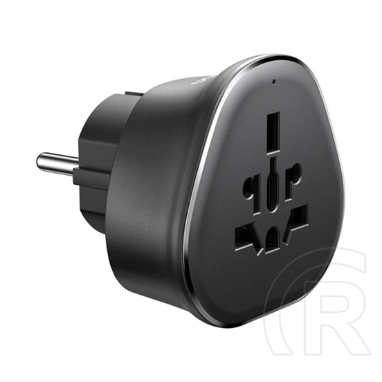 Ugreen s500 utazó töltő (10a, eu2 pin - eu, uk, us földelt) fekete