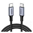 Ugreen us316 adatkábel (type-c - type-c, 100w, pd gyorstöltő 3.0, cipőfűző, 300cm) fekete