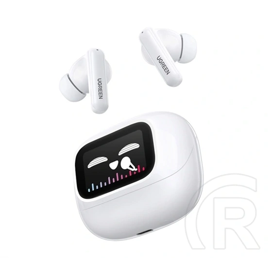 Ugreen ws211 echobuds hitune t6 bluetooth fülhallgató sztereo (v5.4, tws, mikrofon, aktív zajszűrő + töltőtok) fehér