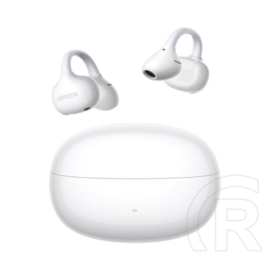 Ugreen ws218 clipbuds bluetooth fülhallgató sztereo (v6.0, tws, aktív zajszűrő, fülre akasztható, ipx4 + töltőtok) fehér