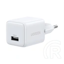 Ugreen x518 hálózati töltő usb aljzat (18w, gan, gyorstöltő) fehér