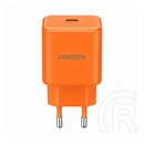 Ugreen x524 zapix hálózati töltő type-c aljzat (45w, gan, pd gyorstöltő 2.0) narancssárga