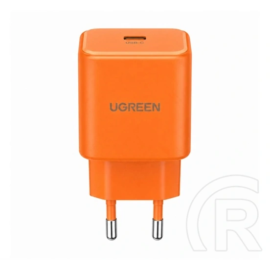Ugreen x524 zapix hálózati töltő type-c aljzat (45w, gan, pd gyorstöltő 2.0) narancssárga