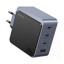 Ugreen x565 nexode air hálózati töltő usb+3 type-c aljzat (100w, pd gyorstöltő) sötétszürke