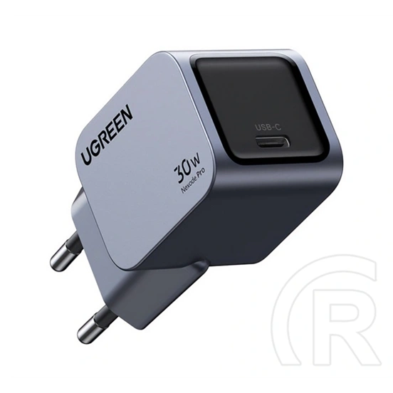 Ugreen x703 nexode pro hálózati töltő type-c aljzat (30w, gan, pd gyorstöltő) sötétszürke