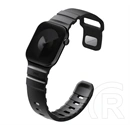Uniq Apple Watch Series 12 42mm  alton pótszíj (egyedi méret, kicsi, szilikon) fekete
