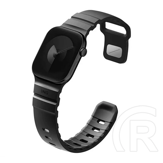 Uniq Apple Watch Ultra 4 49mm  alton pótszíj (egyedi méret, nagy, szilikon) fekete