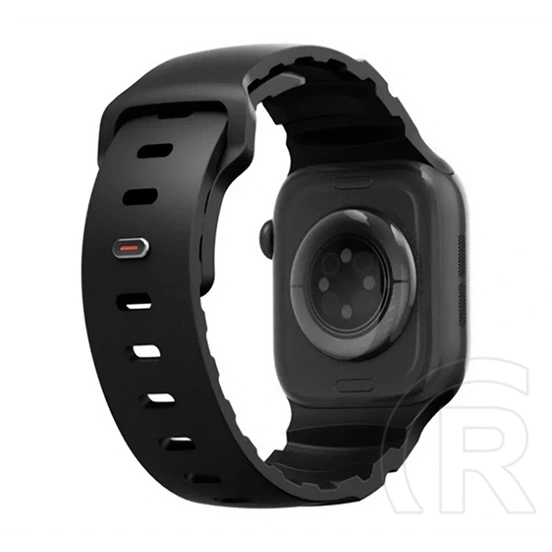 Uniq Apple Watch Ultra 4 49mm  alton pótszíj (egyedi méret, nagy, szilikon) fekete
