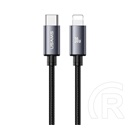 Usams Apple iPhone 5  u91 adatkábel (type-c - lightning, 30w, pd gyorstöltő, 100cm) sötétszürke