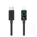 Usams Apple iPhone 5  u92 adatkábel (usb - lightning, 30w, pd gyorstöltő, 120cm) fekete