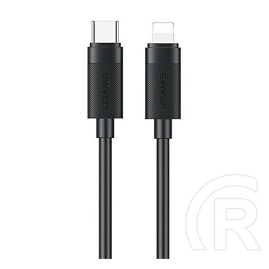 Usams Apple iPhone 5  u94 adatkábel (usb - lightning, 30w, pd gyorstöltő, 100cm) fekete