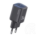 Usams cc251 hálózati töltő type-c aljzat (30w, gan, pd gyorstöltő) fekete