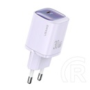 Usams cc251 hálózati töltő type-c aljzat (30w, gan, pd gyorstöltő) lila