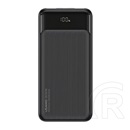 Usams cd-198 vésztöltő 2 usb+type-c aljzat (10000mah, 10w, gyorstöltő, led kijelző) fekete