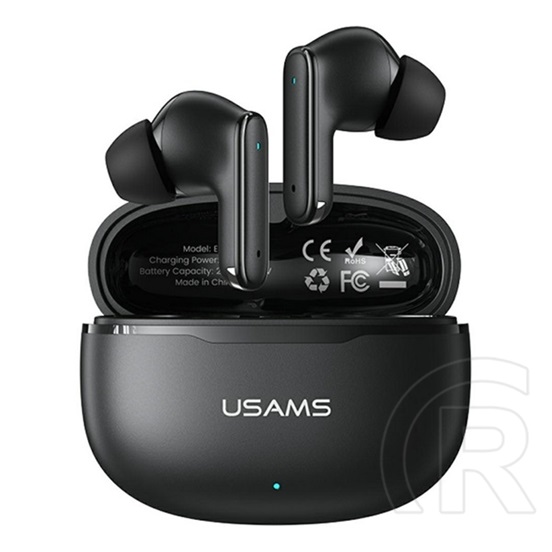 Usams e05 bluetooth fülhallgató sztereo (v6.0, tws, zajszűrő + töltőtok) fekete