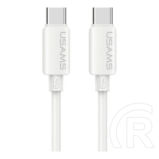 Usams iPhone 14 Plus  u98 adatkábel (type-c - lightning, 30w, gyorstöltő, 100cm) fehér