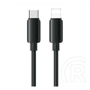 Usams iPhone 14 Plus  u98 adatkábel (type-c - lightning, 30w, gyorstöltő, 100cm) fekete