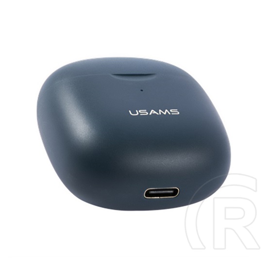 Usams ia04 bluetooth fülhallgató sztereo (v5.0, tws, mikrofon, zenehallgatáshoz ajánlott + töltőtok) sötétkék