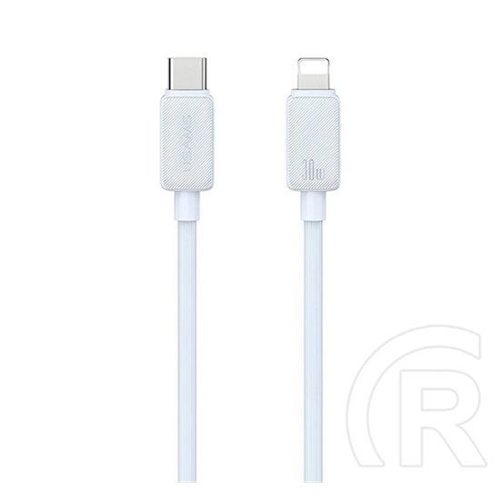 Usams ky adatkábel (type-c - lightning, 30w, gyorstöltő, 100cm) fehér
