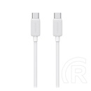 Usams ky adatkábel (type-c - type-c, 60w, gyorstöltő, 100cm) fehér