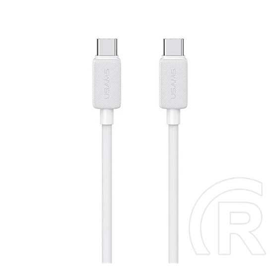 Usams ky adatkábel (type-c - type-c, 60w, gyorstöltő, 100cm) fehér