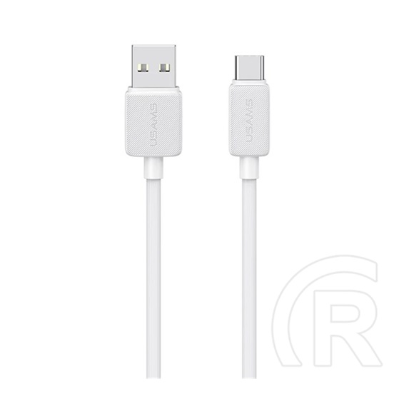 Usams ky adatkábel (usb - type-c, 3a, gyorstöltő, 200cm) fehér