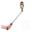 Usams mini szelfibot (tripod állvány, állítható, bluetooth távkioldó, 20-100cm, 4.7-7" méret) fekete