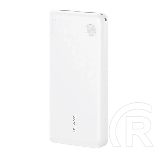 Usams pb83 vésztöltő 2 usb+type-c (10000mah, 20w, pd gyorstöltő) fehér