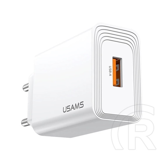 Usams t69 hálózati töltő usb aljzat (18w, gyorstöltő 3.0) fehér