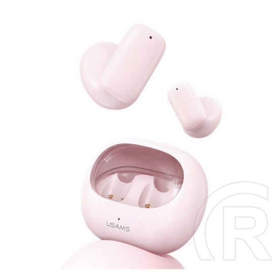 Usams td22 bluetooth fülhallgató sztereo (v5.3, tws, zajszűrő + töltőtok) rózsaszín